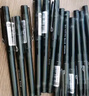 愛好（AIHAO）簽字筆直液式走珠中性筆辦公用品0.5mm全針管水性黑筆12支 X50 曬單實(shí)拍圖