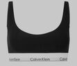 Calvin Klein內(nèi)衣【七夕禮物摩登引力帶】女ck無鋼圈輕運動背心式文胸QF7586AD UB1-太空黑 M 曬單實拍圖