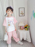 G.DUCKKIDS小黃鴨童裝女童夏裝套裝春秋夏季24兒童衣服寶寶庫洛米短袖兩件套 庫洛米 紫色aooigoo 120 建議5~6歲【110-120cm】 曬單實(shí)拍圖
