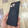 Yswen適用蘋果16手機(jī)殼新款凱夫拉碳纖維紋iPhone12磁吸無邊框15promax保護(hù)套14plus半包簡約13超薄商務(wù) 【優(yōu)雅黑*細(xì)圈磁吸】碳纖紋理無邊框 iPhone 15 Pro Max 曬單實(shí)拍圖