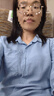 夏典素訂女王（SE.PSTP）棉麻襯衫外套女新款媽m媽寬松polo領(lǐng)上衣百搭純色休閑襯衣年輕薄 藍色今年流行的輕奢品牌 L 建議95-105斤 曬單實(shí)拍圖