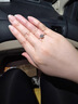 DREUD色1克拉花冠莫桑鉆戒指結(jié)婚求婚鉆戒情侶女戒指七夕情人戒送女友 50分+禮盒+證書+擦銀布 17號（閉口） 曬單實(shí)拍圖