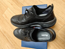Bata休閑鞋男夏商場(chǎng)新款厚底透氣舒適牛皮通勤運動(dòng)鞋FCE01BM5 黑色 42 曬單實(shí)拍圖