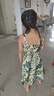 ASK JUNIOR女童裙子2025夏薄透氣滿印背帶公主裙休閑度假兒童裙子 花色 140 曬單實(shí)拍圖