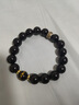 普陀山天然黑曜石手串925銀轉(zhuǎn)運(yùn)珠本命佛護(hù)身禮物 12mm【馬大勢(shì)至】 曬單實(shí)拍圖