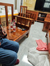 秋祁新中式實木沙發(fā)全實木組合農(nóng)村客廳小戶型簡約現(xiàn)代冬夏兩用家具 單人+雙人+三人+茶幾【柚木色】 曬單實拍圖