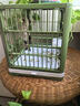 曇蓓漫小鳥籠鸚鵡外出籠便攜鳥籠玄鳳牡丹文鳥鳥籠小號便攜外帶觀賞籠 【青草綠】折疊鳥籠26*23*30CM 贈站桿+喂食槽 【輕量便攜款】 曬單實拍圖