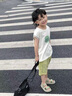 FIDQIOG品牌男童夏季炸街潮運(yùn)動(dòng)短袖兩件套2025新款 藍(lán)色 170 cm 曬單實(shí)拍圖