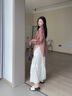 MANTENER GRAN一字拖鞋女外穿夏2025新款軟底平底真皮涼拖 MG女鞋 白色 36 曬單實拍圖
