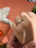 喜鉆鉑金鉆戒女50分/1克拉結(jié)婚鉆石戒指單鉆扭臂六爪雪花送女友禮物 鉑金30分IJ色SI 曬單實(shí)拍圖