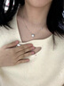 CAROMAY純銀項(xiàng)鏈高級(jí)感輕奢吊墜生日送女友老婆情人節(jié)禮物紀(jì)念日表白首飾 星光純銀項(xiàng)鏈包郵 曬單實(shí)拍圖
