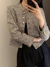 OFF HGK品牌女裝小香風(fēng)外套女2025春秋新款小個子復(fù)古氣質(zhì)設(shè)計感小眾上衣 圖片色 M 曬單實拍圖