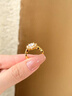 海上羅孚黃金太陽花戒指女足金999鑲嵌鴿子蛋鉆戒時(shí)尚戒子生日禮物送女友 禮盒定金勿拍 曬單實(shí)拍圖