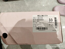 HELLOKITTY童鞋女童運動(dòng)鞋夏季單網(wǎng)透氣休閑鞋兒童旋紐扣小白鞋6834紫色33 曬單實(shí)拍圖