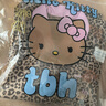 野獸派家居（tbh）三麗鷗Hello Kitty天絲棉家居服套裝可外穿女士睡衣夏 Kitty天絲棉長款家居服 經(jīng)典豹紋 M 曬單實拍圖