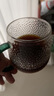 京東京造 玻璃杯 耐熱泡茶水杯子錘紋涼水咖啡杯300ml*2 曬單實(shí)拍圖