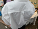 MO&Co.襯衫2025夏新品UPF50+防曬服箱型短款字母刺繡長袖MBE2SHTT05 本白色 S /160 曬單實(shí)拍圖