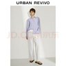 URUR2025秋季新款女裝簡(jiǎn)約松緊腰抽繩闊腿休閑長(cháng)褲UWM850099 本白 30 曬單實(shí)拍圖