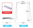 易得架易得架伸縮可折疊晾衣架室內(nèi)落地不銹鋼晾衣桿陽(yáng)臺(tái)掛衣架旅游神器 旅行個(gè)人款（型號(hào)1801）送收納袋 曬單實(shí)拍圖