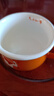 歐麗家搪瓷馬克杯可愛(ài)卡通喝水杯子吃麥片藕粉早餐杯果汁杯咖啡口杯牛奶   10cm氣力如牛+粉色硅膠蓋 曬單實(shí)拍圖
