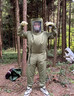 蜂易居馬蜂服防蜂服全套蜂衣防護服大視野面罩加厚防刺穿四層輕體充氣款 五層面料【3小時續(xù)航】 S碼（身高155-165CM） 曬單實拍圖