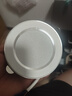 筒燈led防眩家用嵌入式開孔7.5天花燈酒店無主燈牛眼洗墻燈 三色 白銀7W開孔75mm 曬單實(shí)拍圖
