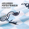 CROWN嬰兒童枕頭記憶枕芯家用6-12歲A類全棉護(hù)頸椎枕寶寶定型枕頭套藍(lán) 曬單實(shí)拍圖