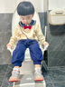 ONLYOU BABY大號嬰兒童馬桶圈智能馬桶坐墊輔助坐便器男女寶寶小孩坐便圈廁所 雪山白（PP硬坐墊）+雙層踩腳凳 【智能/普通馬桶均適配】 曬單實拍圖