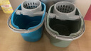 家用加厚拖把桶塑料長方形折疊拖地桶帶輪水桶懶人擰水老式瀝水桶 【橄欖色】拖把桶 曬單實拍圖