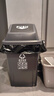 斯圖大號戶(hù)外垃圾桶 新國標加厚物業(yè)小區室外分類(lèi)彈蓋腳踏清潔桶 60L方形垃圾桶-灰（其他垃圾） 曬單實(shí)拍圖