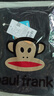 大嘴猴（paul frank）美式潮牌冰絲彎刀褲子休閑褲男士夏季寬松直筒薄款運(yùn)動工作闊腿裝 黑色K8812【官方正品】 XL 【建議140-155斤】 曬單實(shí)拍圖