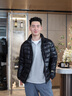 高梵黑金鵝絨服小黑金5.0立領(lǐng)百搭2025年新款男士短外套 黑色 L 曬單實(shí)拍圖