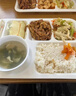 享樂伴分格快餐盤六格餐盤仿瓷塑料學(xué)校食堂餐具套裝多格分餐盤飯盤 白色四件套 曬單實拍圖