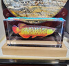 內(nèi)雕紅龍魚(yú)水晶擺件客廳玄關(guān)辦公室輕奢高檔喬遷裝飾工藝品送禮物 金龍魚(yú)20*10*4cm（內(nèi)雕水晶） 曬單實(shí)拍圖