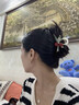 唐芙妮人間櫻桃可愛紅色發(fā)夾后腦勺盤發(fā)抓夾女2025新款ins鯊魚夾子頭飾 櫻桃抓夾-杏色 曬單實(shí)拍圖