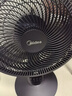 美的（Midea）臺式電風(fēng)扇七葉柔風(fēng)輕音臥室宿舍廣角遠(yuǎn)距交流定頻臺扇辦公室桌面節(jié)能省電搖頭小型電扇 FGAU30D 曬單實拍圖