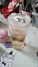 斐月伽高顏值豎條紋水杯咖啡杯冰美式復(fù)古玻璃杯帶蓋帶吸管茶杯家用高級(jí) 豎條紋吸管玻璃杯-600ml 曬單實(shí)拍圖