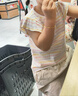 巴拉巴拉童裝寶寶t恤女童短袖兒童上衣2025夏條紋t甜美小飛袖208225117022 曬單實(shí)拍圖