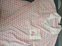 古今（GUJIN）春夏新品睡衣女棉質(zhì)家居服三件套睡褲短袖開衫大碼可外穿套裝L 曬單實(shí)拍圖