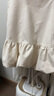 森馬（Semir）連衣裙女polo領無袖花苞裙甜酷2025夏新款辣妹分割短裙小個子 米白10301 M 曬單實拍圖