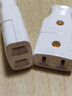 純銅二孔母插對接監控安防電源配件多用公母插頭多功能兩孔母插座 白色母式二腳插座 5個(gè)裝 曬單實(shí)拍圖