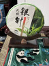 希爾庫班普洱茶架子實(shí)木茶架茶托茶餅架支架茶葉餅茶架展示架茶具配件 （黑檀木）雕刻銅木茶餅架 曬單實(shí)拍圖