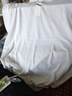 FUMANDUO正品真絲【桑蠶絲100%】夏季高檔輕奢男士翻領(lǐng)polo衫短袖真絲針織商務(wù)T恤 白色 3XL ［適合165-180斤］ 曬單實(shí)拍圖
