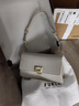 芙拉（FURLA）ZOE柔軟羅馬小牛皮女士小號(hào)時(shí)尚簡(jiǎn)約高級(jí)感單肩包小方包休閑女包 棉花糖白 曬單實(shí)拍圖