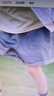真維斯童裝女童套裝夏季2025新款兒童純棉t恤薄款女孩運(yùn)動(dòng)衣服夏裝牛仔短褲 白/粉藍(lán)花朵-牛仔藍(lán)/J純色 160 曬單實(shí)拍圖