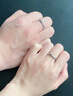 ZDZSH純銀小狗愛心戒指S925銀小眾輕奢可愛七夕禮物送男女朋友情侶對戒 小狗貼貼情侶對戒【順豐】 曬單實(shí)拍圖