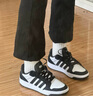 adidas ENTRAP休閑舒適運動板鞋少年感復古籃球鞋男女阿迪達斯   白色/黑色   42 曬單實拍圖