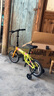 大行（DAHON）兒童越齡童車(chē)14英寸鋁合金男女學(xué)生小輪折疊自行車(chē)KAA411 清新橙綠【快拆式輔助輪】 曬單實(shí)拍圖