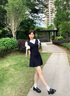 CAMILA KSENIA小皮鞋女2025新款夏季一腳蹬英倫風(fēng)平底百搭休閑樂福鞋子厚底 黑色 38 曬單實拍圖