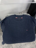 TOMMY HILFIGER25新款秋冬男裝休閑通勤純色圓領內(nèi)搭打底針織衫羊毛衫05817 藏青色DV6 L （推薦：150-165斤） 曬單實拍圖